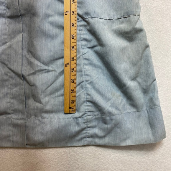 Vintage American Red Cross Volunteer  Dress L Blue White Uniform Stripe 1940s - Picture 4 of 14